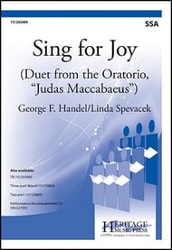 Sing for Joy! SSA choral sheet music cover Thumbnail